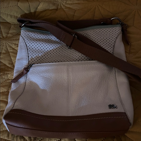 The Sak Handbags - The Sak Cream and Brown Crossbody Bag